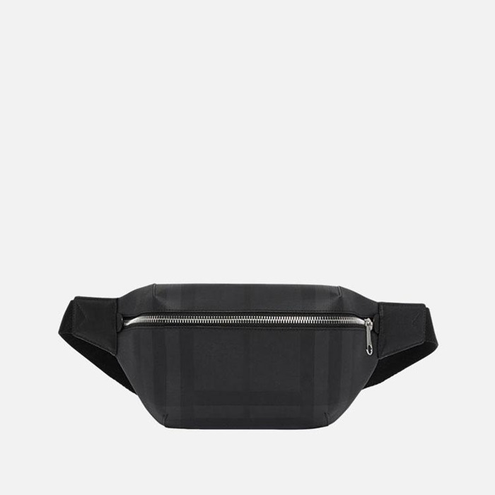 バーバリーユニセックスチェックレザーベルトバッグ-u305