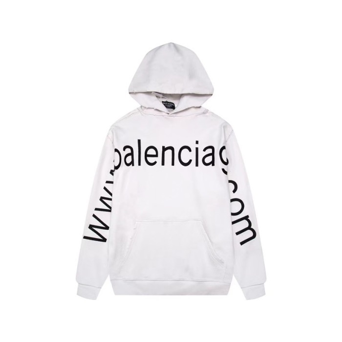 バレンシアガメンズホワイトフーディa701