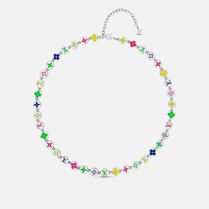 ルイヴィトンメンズモノグラムカラーズネックレスM01266c236