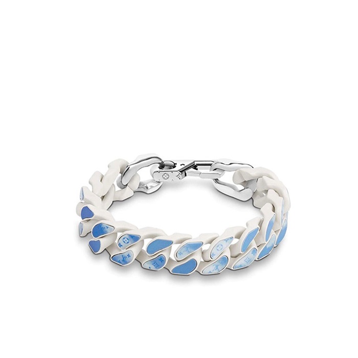 ルイヴィトンメンズモノグラムクラウドチェーンリンクブレスレットc269