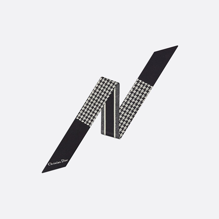 ディオールモンテーヌブラックホワイトシルクニットc313