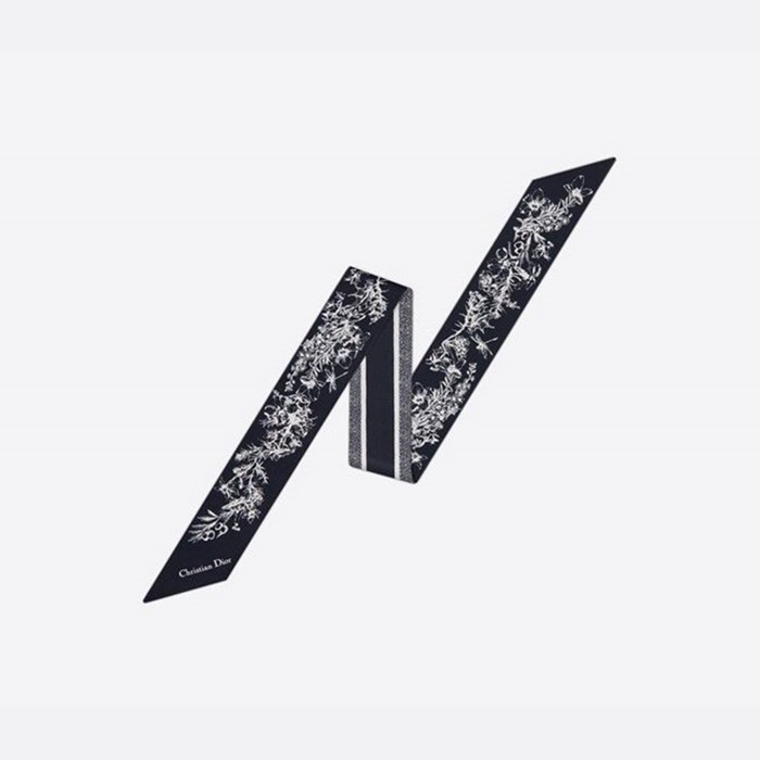 ディオールレディースブラックフラワーニットc320