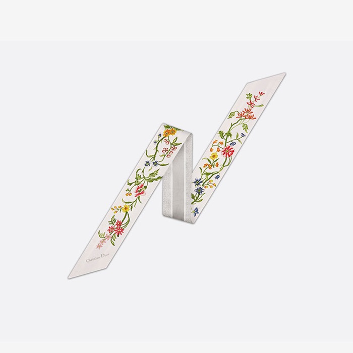 ディオールレディースホワイトマルチシルクニットc333