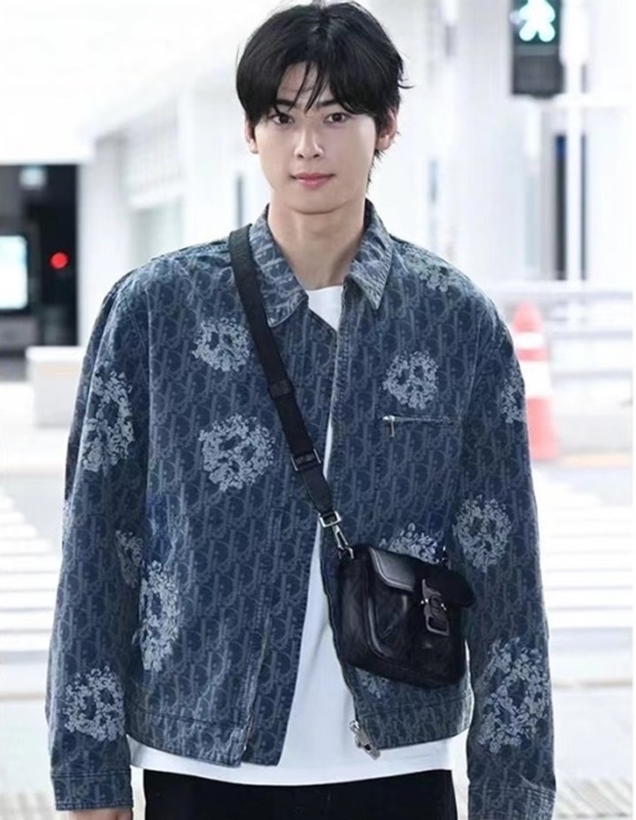 ディオールメンズブルーデニムジャケットi718