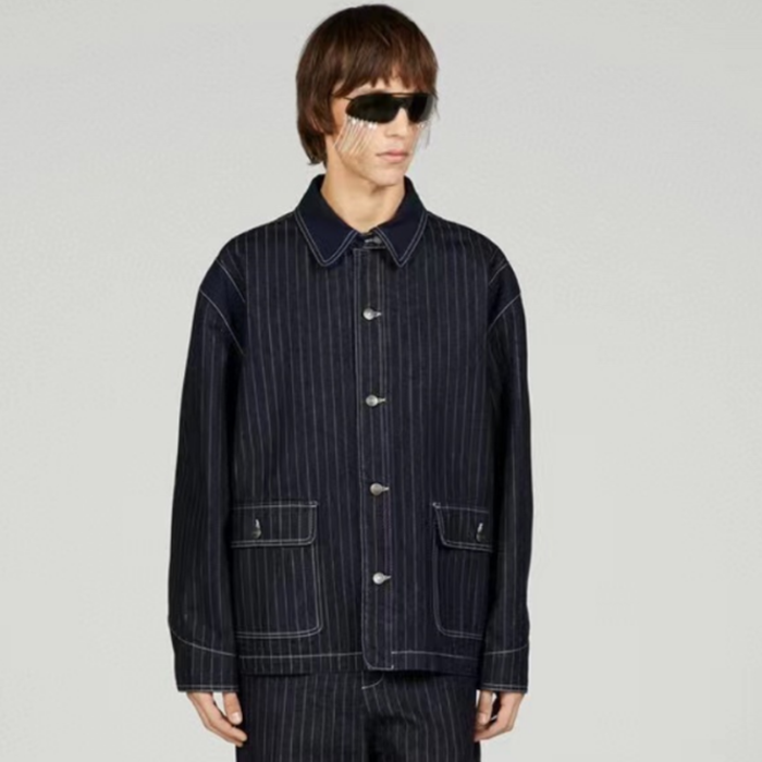 グッチメンズカジュアルネイビージャケットu1017