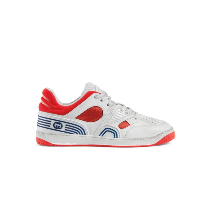 グッチユニセックスホワイト/レッドスニーカーu1019