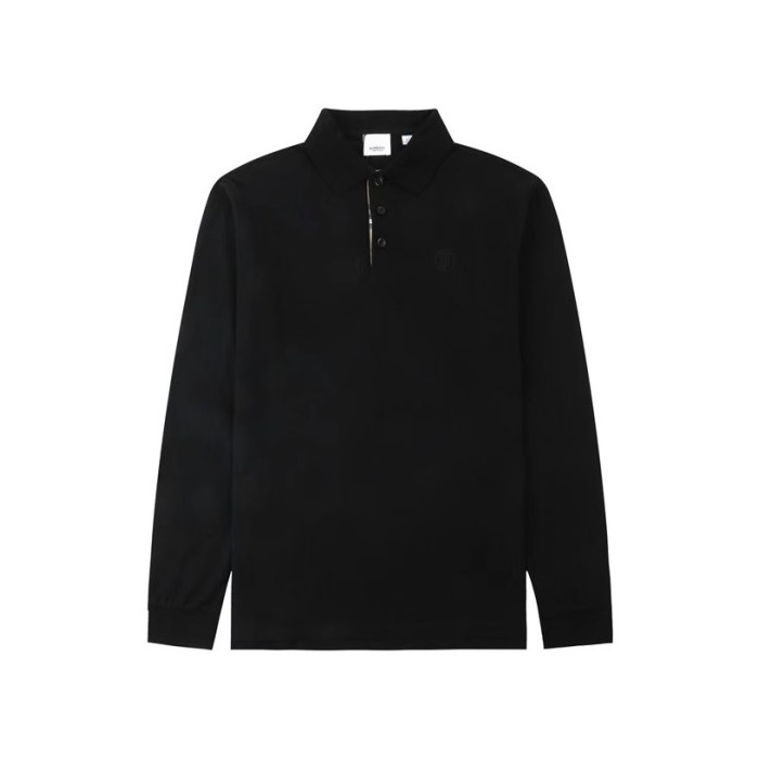 バーバリーメンズポロブラックスウェットシャツu324