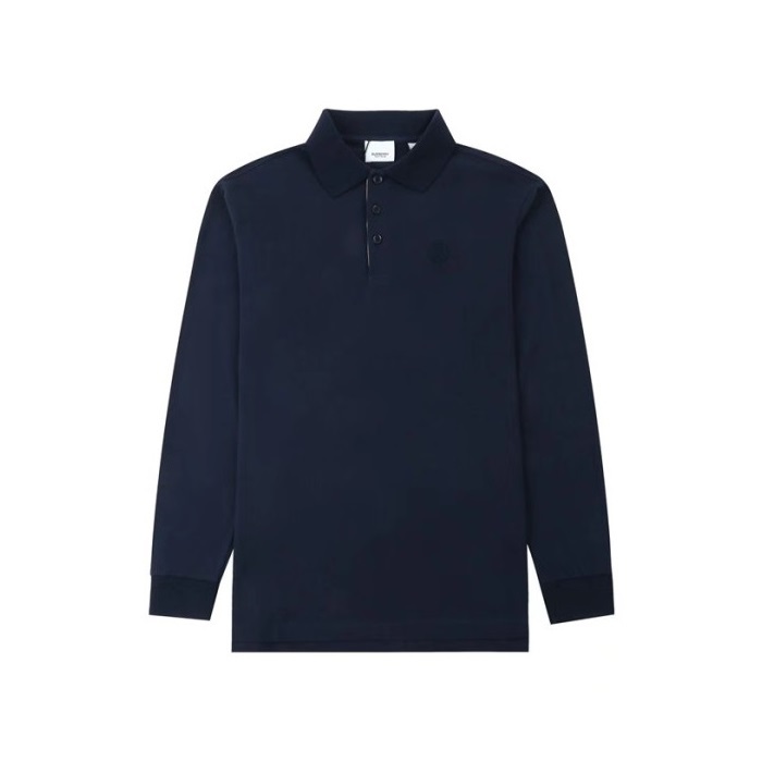 バーバリーメンズポロネイビースウェットシャツu325