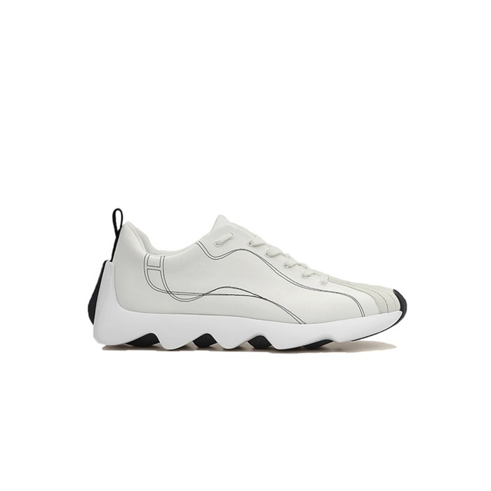 エルメスメンズホワイトスニーカーe345