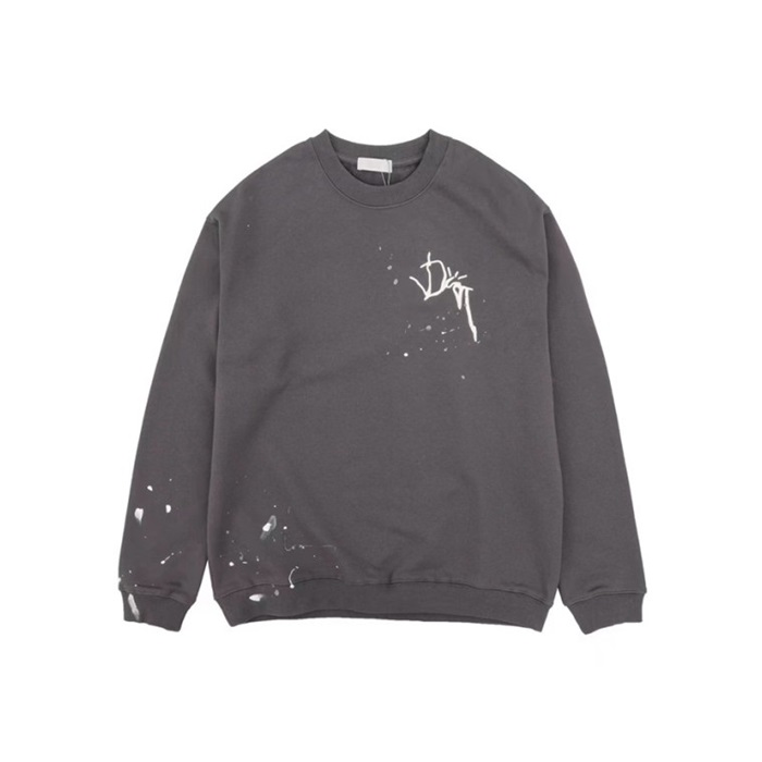 ディオールメンズクラシックグレー長袖Tシャツi727