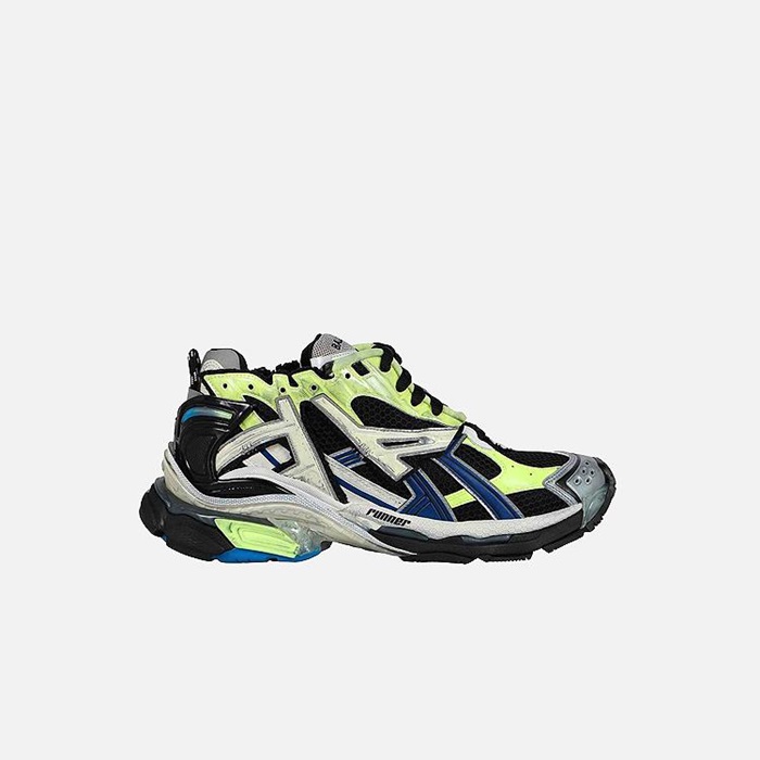 バレンシアガランナー7ブラック/イエロー/ネイビースニーカーa710