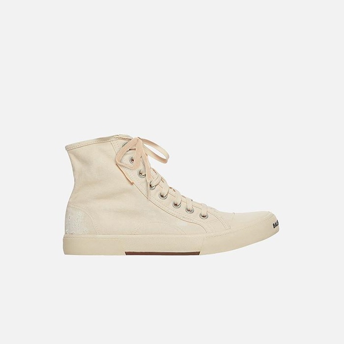 バレンシアガユニセックスホワイトハイトップスニーカーa716