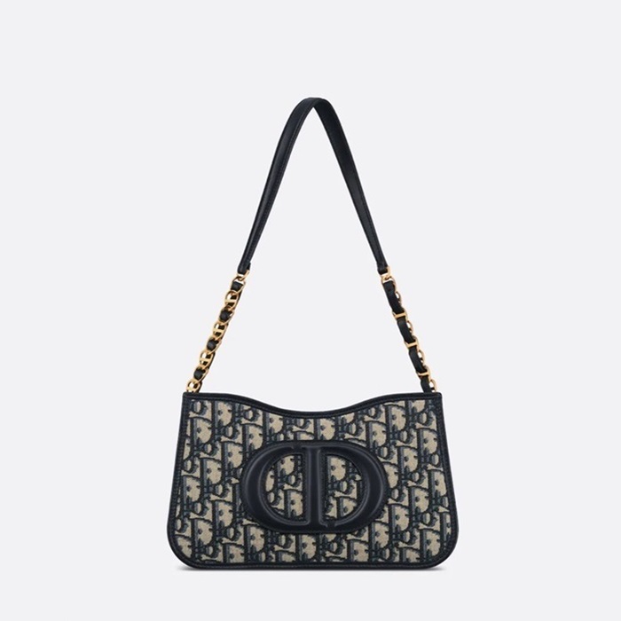 ディオールレディースシグネチャーネイビーハボバッグi754