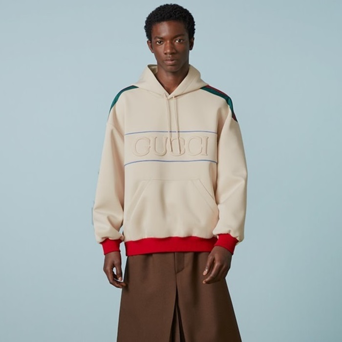 グッチメンズアイボリーフーディu1040