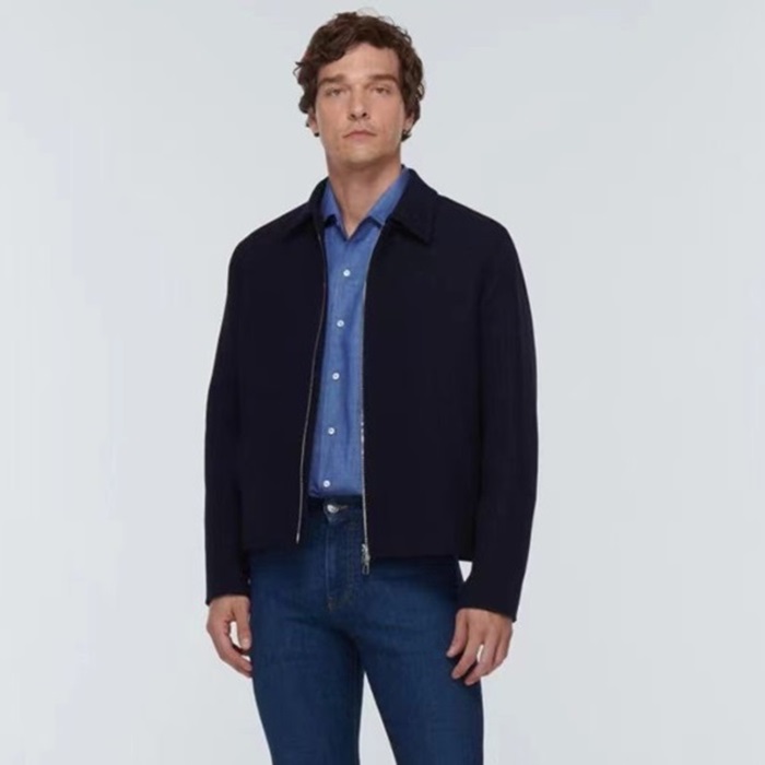 ロロピアーナメンズネイビージャケットp22