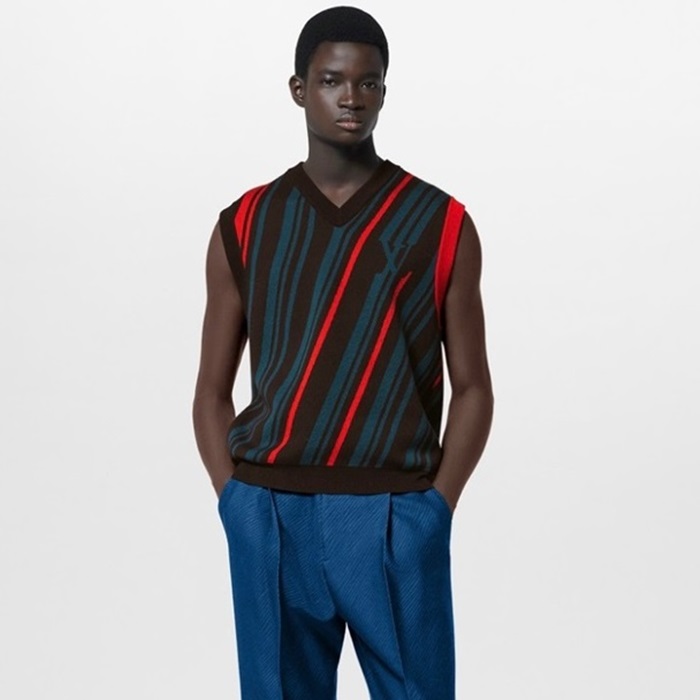 ルイヴィトンメンズブルーベストv1962