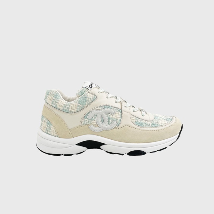 シャネルレディースツイードスニーカーh550