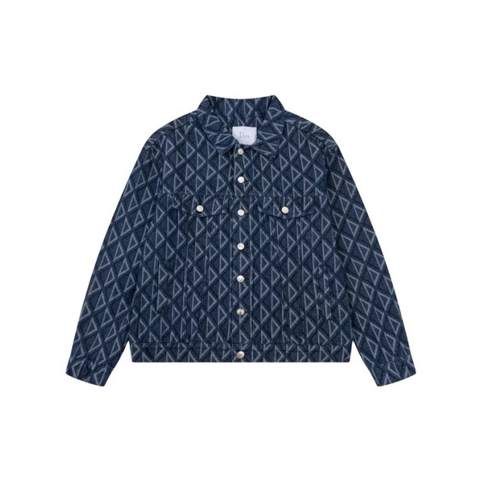 ディオールメンズネイビーデニムジャケットi782