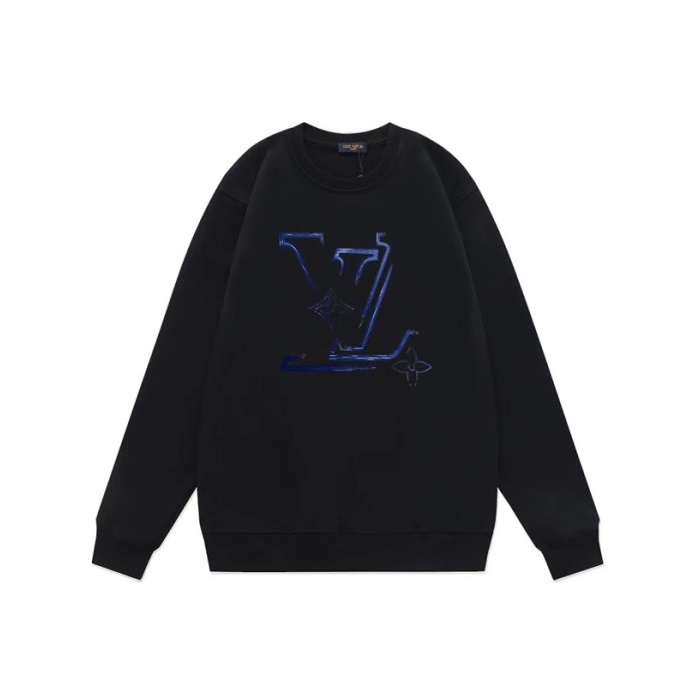 ルイヴィトンメンズブラックスウェットシャツv1979