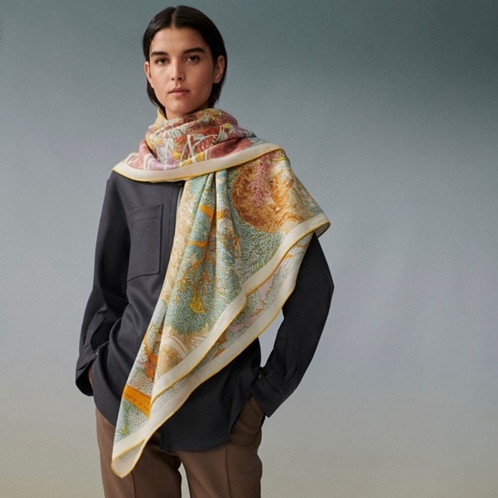 エルメスレディースピンクニットe416