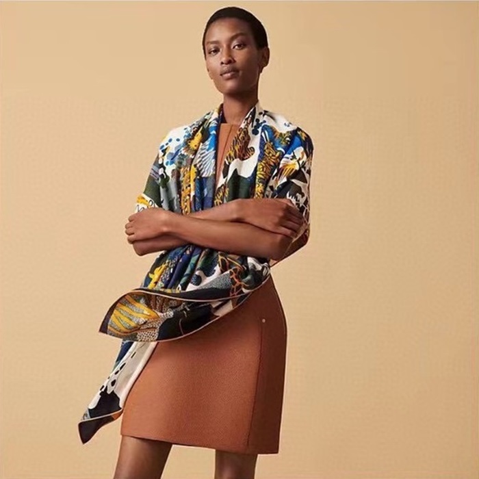 エルメスレディースブルーニットe419