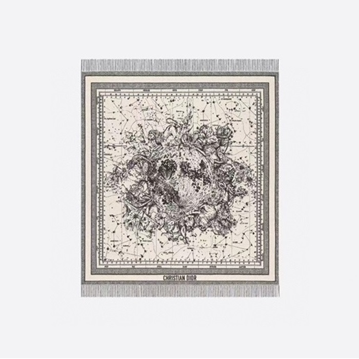 ディオールレディースブラックマフラーi785