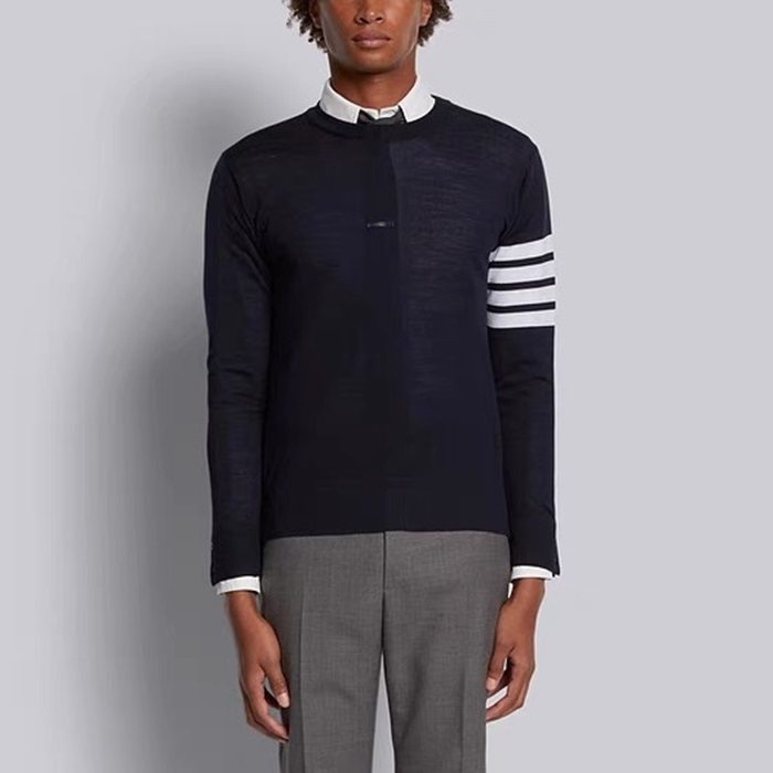 トムブラウンメンズネイビーニットh103