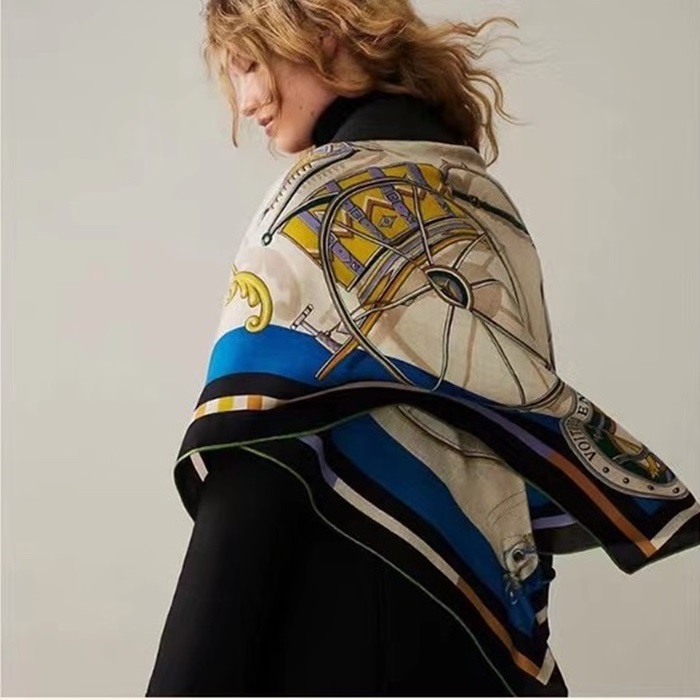 エルメスレディースブルーニットe425