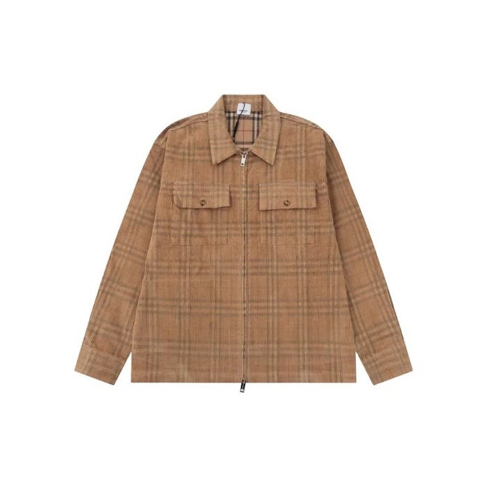 バーバリーメンズブラウンジップアップジャケットu310