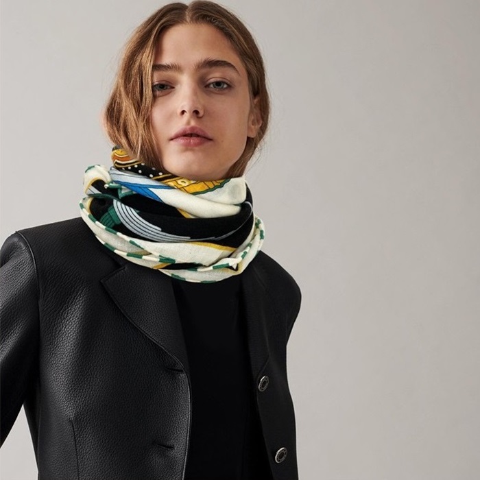 エルメスレディースブラックニットe443