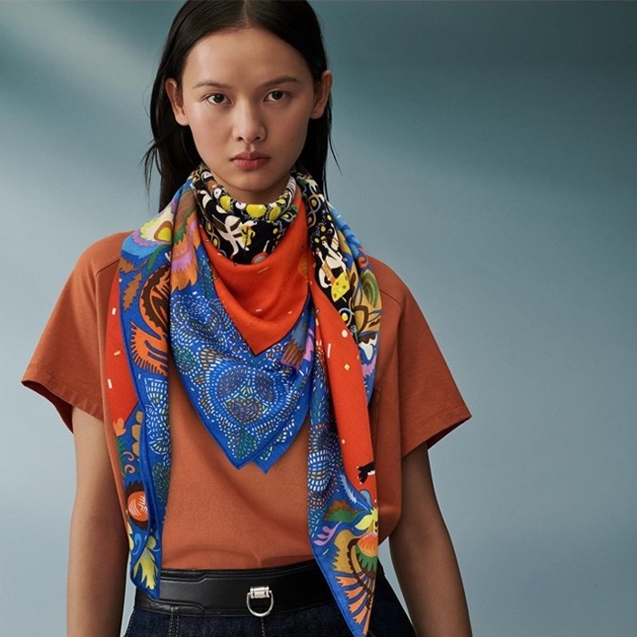 エルメスレディースブルーニットe445