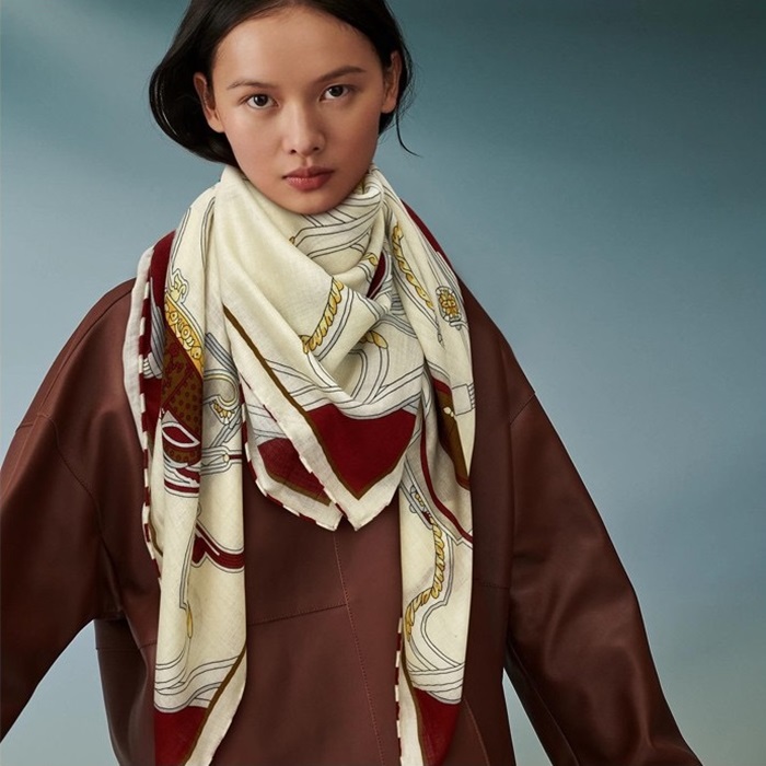 エルメスレディースバーガンディニットe447