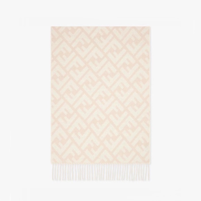 ェンディレディースベージュ両面マフラーe543