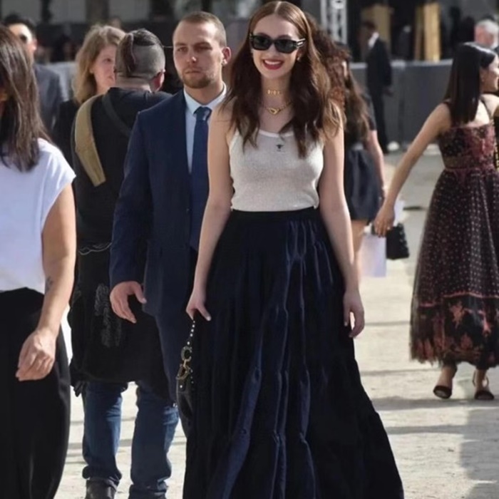 ディオールレディースブラックスカートi799