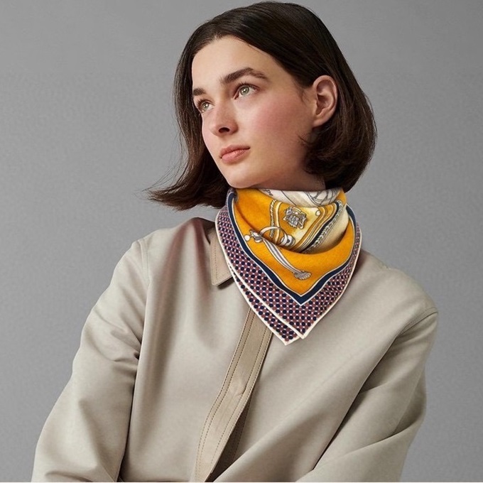 エルメスレディースイエローニットe490