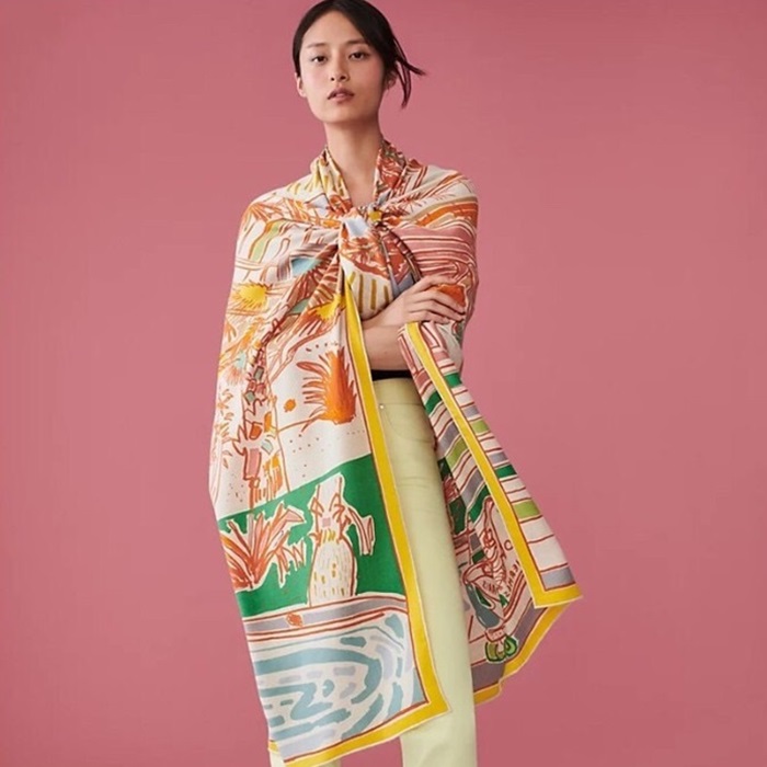 エルメスレディースオレンジニットe499