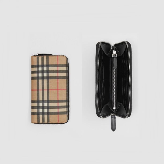 バーバリーメンズベージュ長財布u322