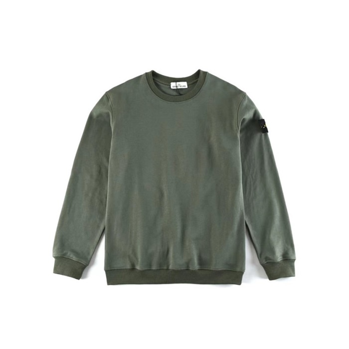 ストーンアイランドメンズモダンカーキスウェットシャツt90