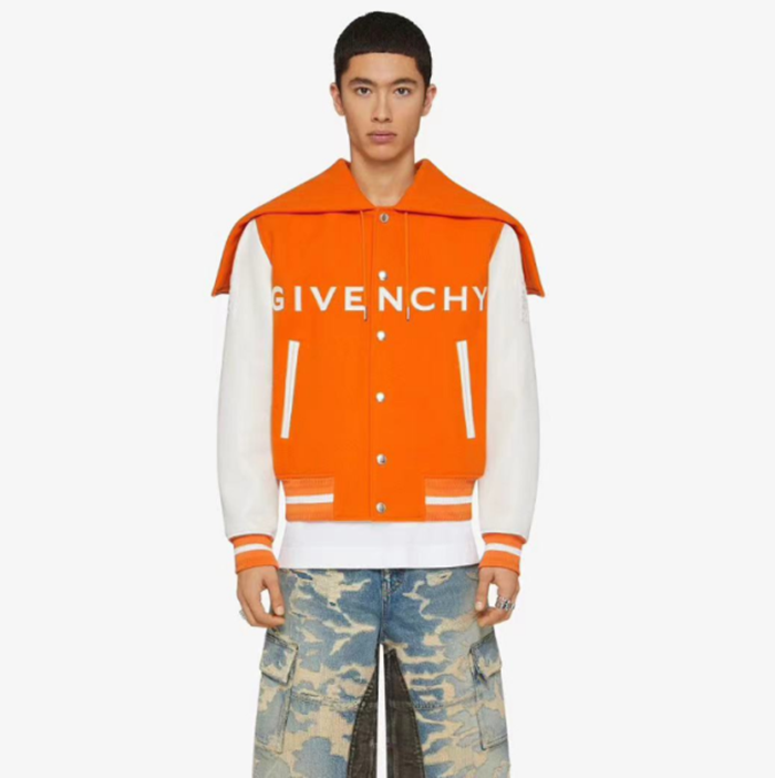 ジバンシィメンズカジュアルオレンジジャケットv345
