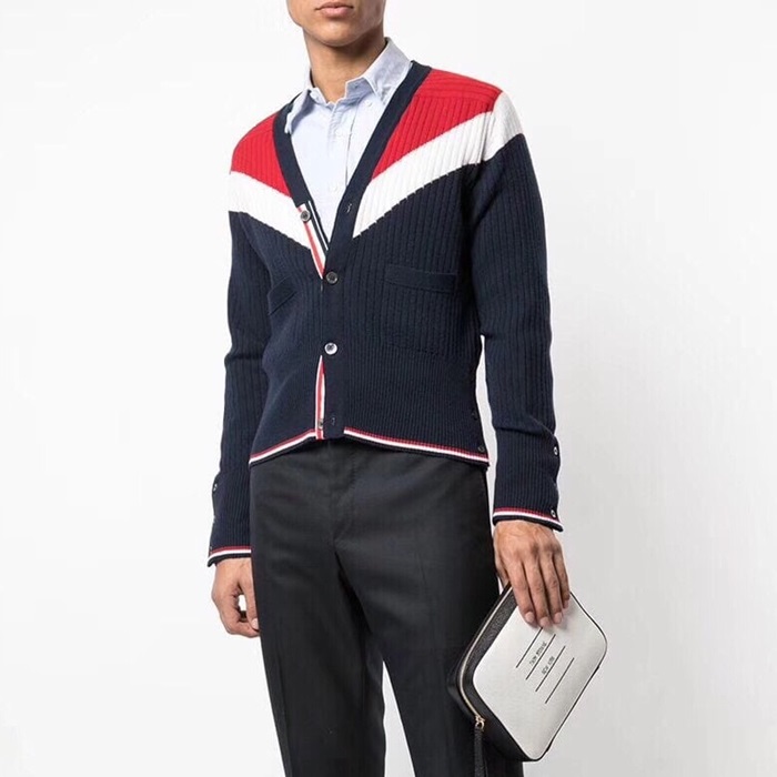 トムブラウンメンズホワイトパウチh128