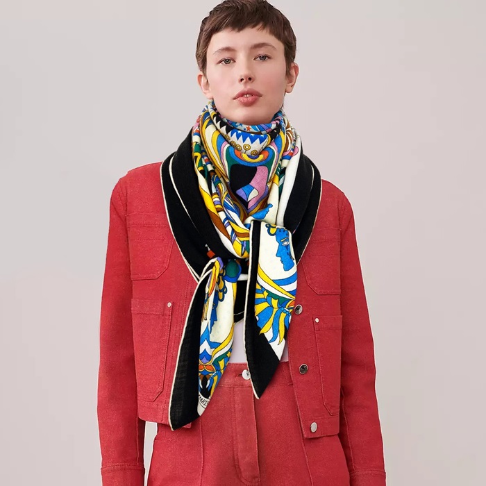 エルメスレディースブラックニットe508