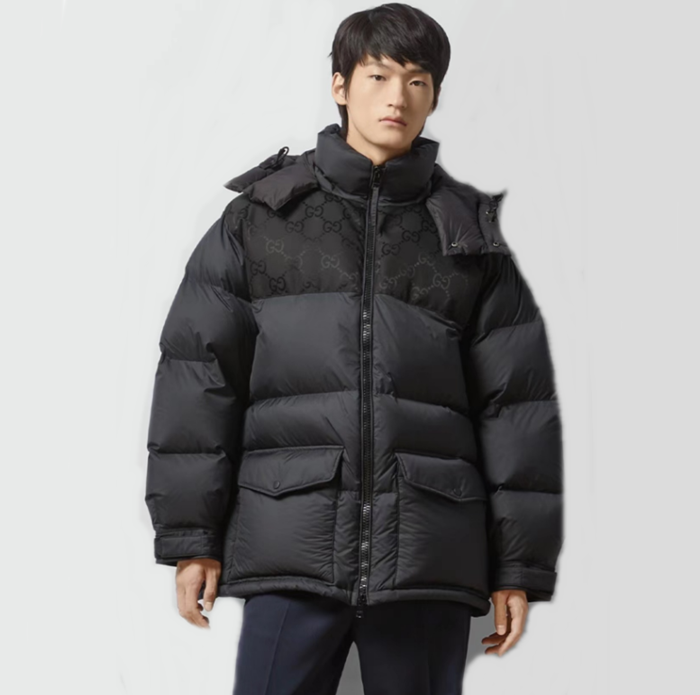 グッチメンズダウンブラックパディングu1105