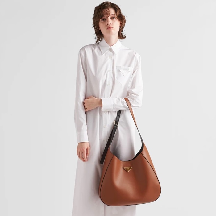 プラダレディースキャメルクレオバッグr786