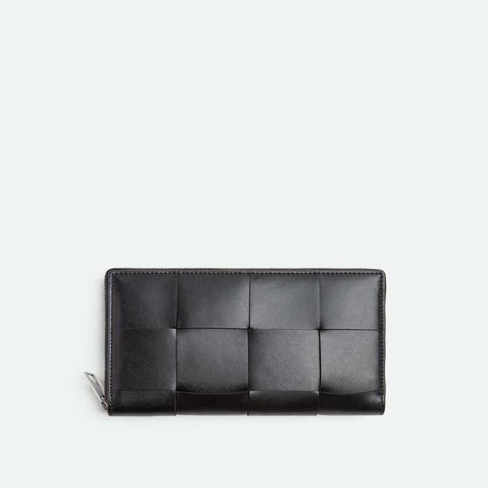 ボッテガヴェネタメンズブラック長財布v210