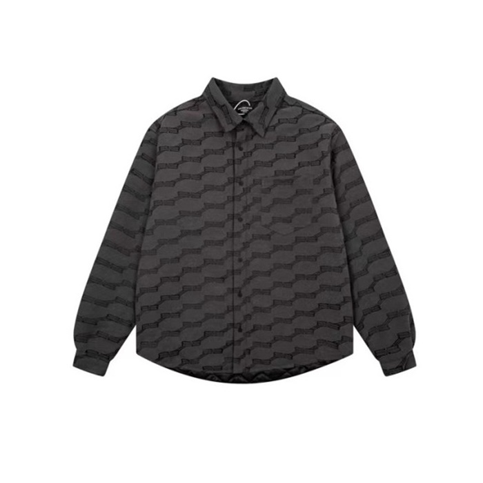 バレンシアガトレンディメンズブラックシャツa810