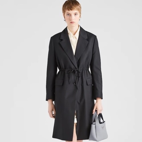 プラダレディースグレーバケットバッグr799