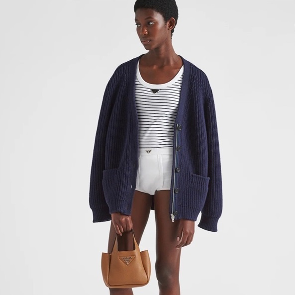 プラダレディースキャメルバケットバッグr800