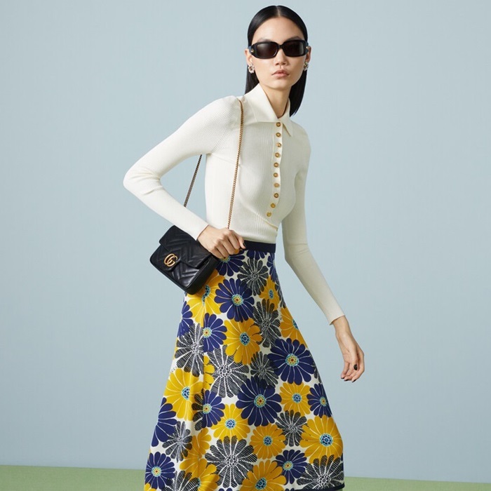 グッチレディースブラックマーモントu1100