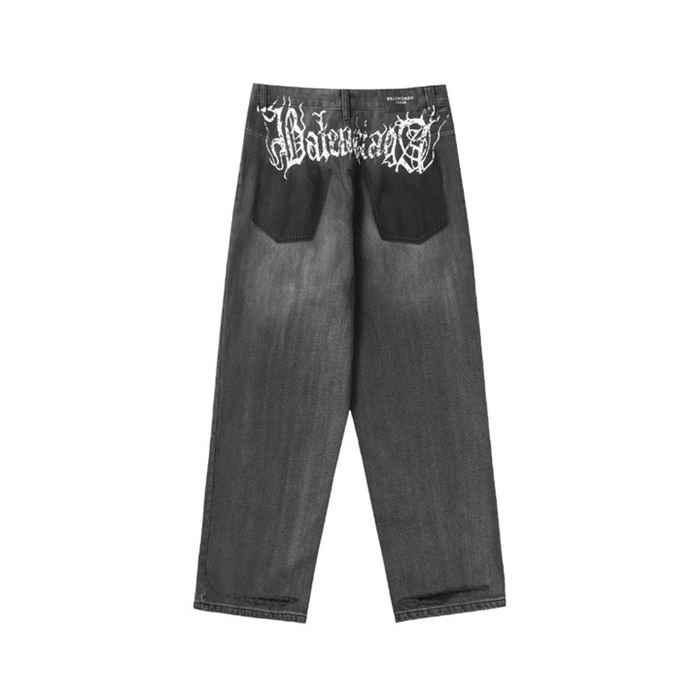 バレンシアガメンズブラックジーンズa811