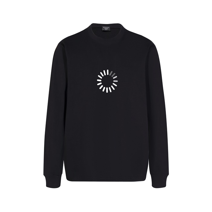 バレンシアガメンズブラックスウェットシャツa816